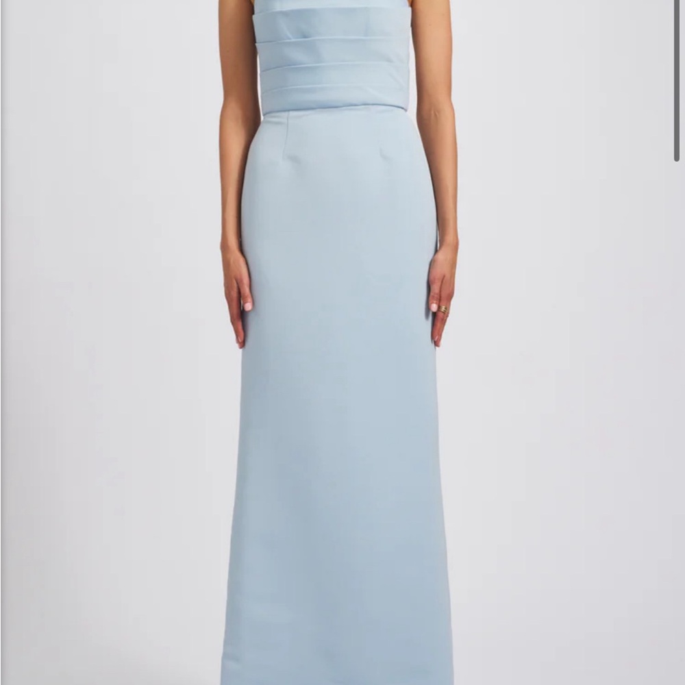 Amsale Sonia Dress - Ice blue (Light Blue) MIDDLE